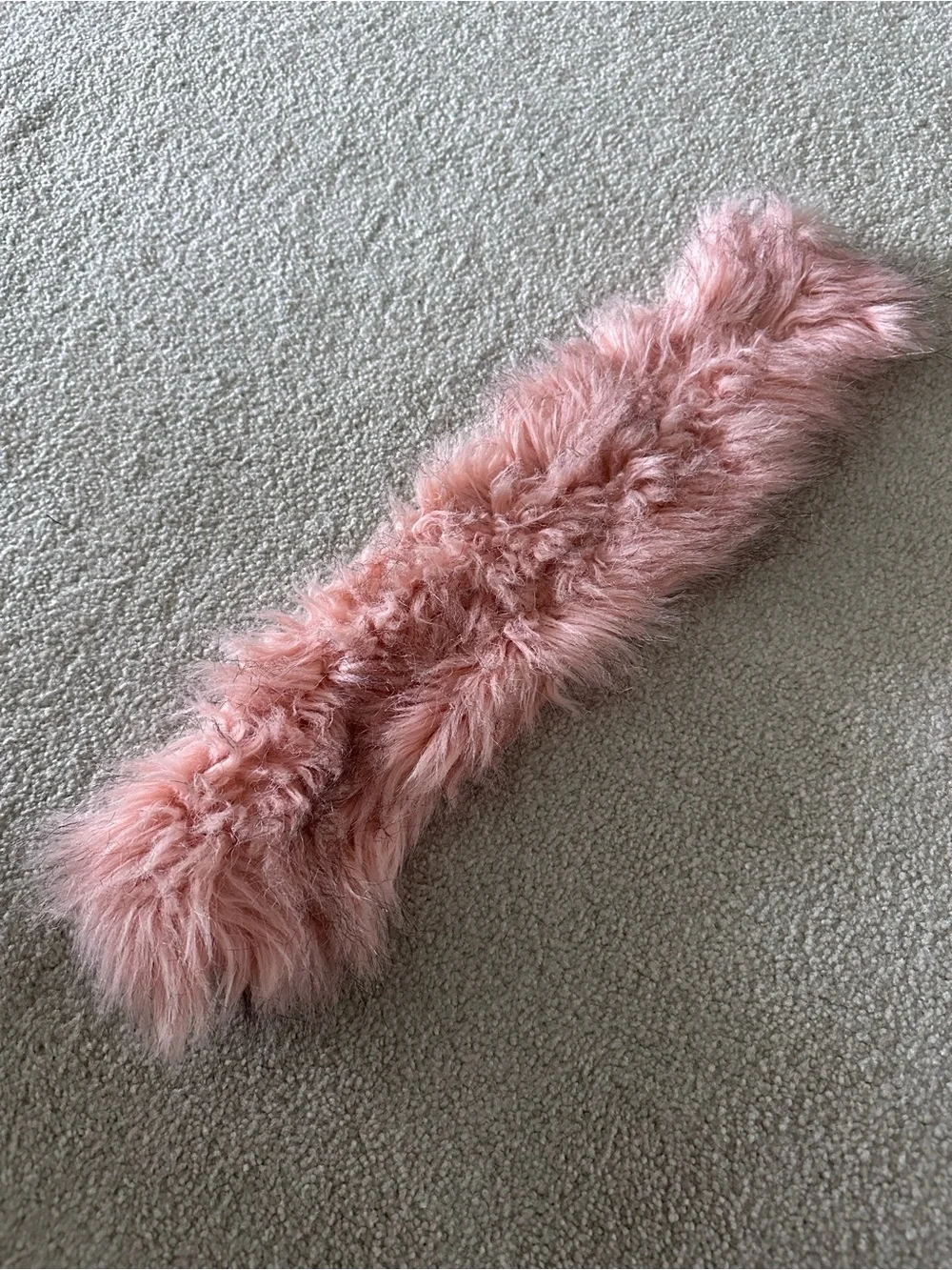 Denim Jacket with Detachable Pink Faux Fur Hood Trim